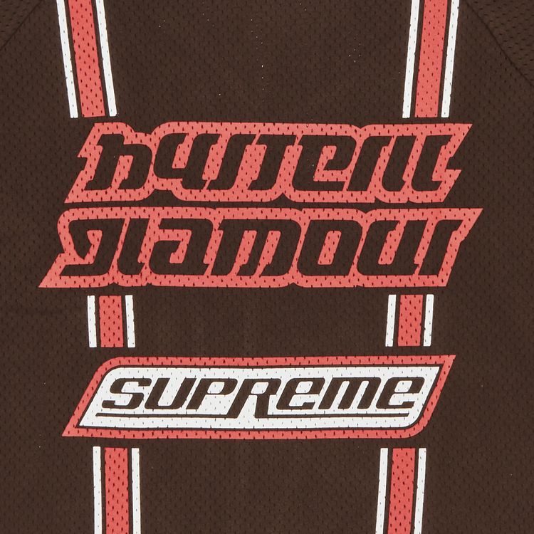 Топ Supreme x HYSTERIC GLAMOUR Mesh Long-Sleeve Top Brown, коричневый — фото 3