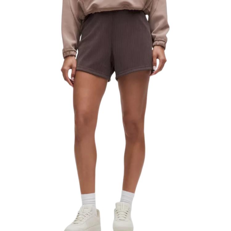 

Мягкие повседневные шорты для женщин Lululemon, коричневый