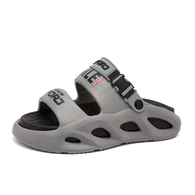 

NANJIREN Пляжные сандалии мужские черно-серые, цвет Gray Black