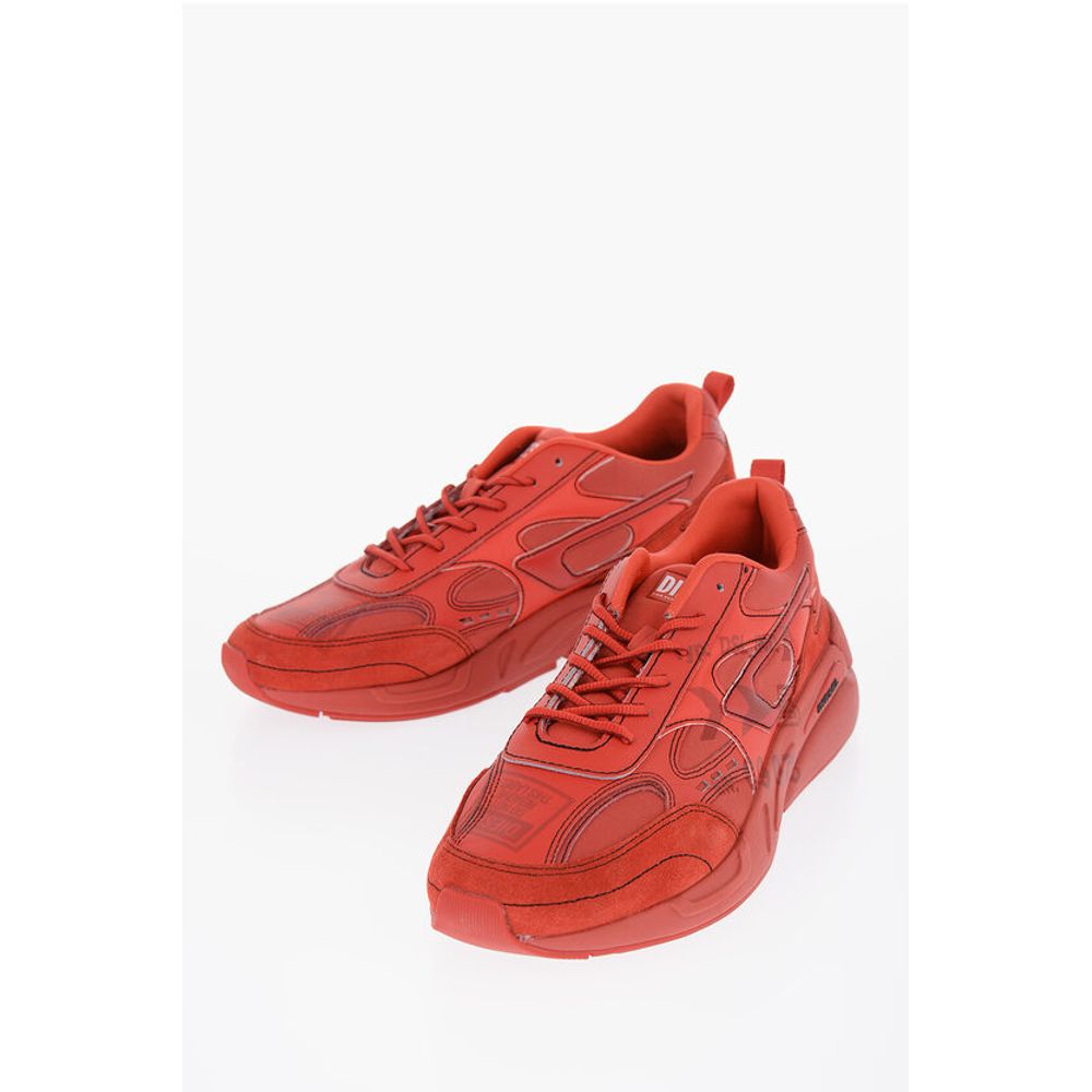 

Кроссовки SERENDIPITY SPORT с принтом и тканевыми вставками Diesel, Red