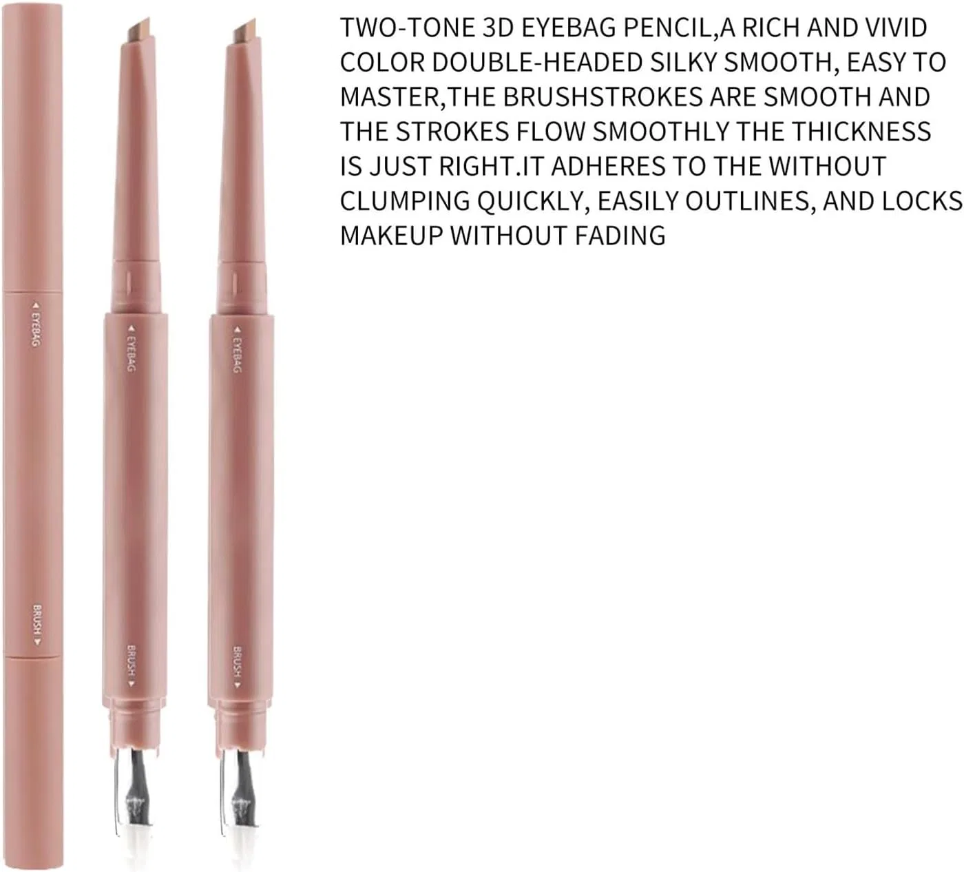 Хайлайтер для глаз Two Color Silk Highlighter Pen, 0.088oz, цвет 01# — фото 4