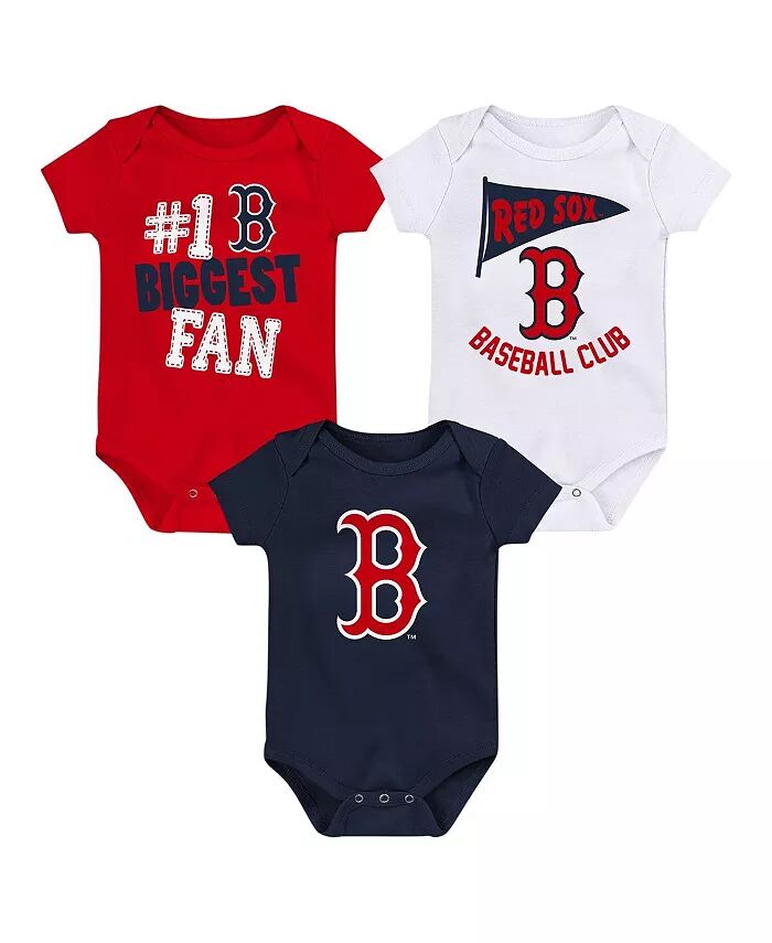 

Комплект из 3 боди с вымпелом болельщика Boston Red Sox для мальчиков и девочек Outerstuff