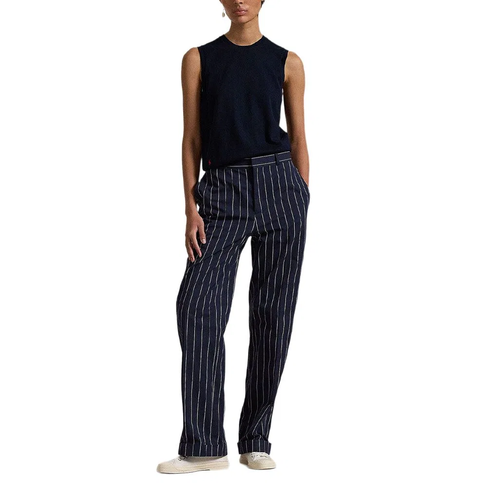 Топ с вышитым логотипом Polo Ralph Lauren, Dark Blue — фото 4