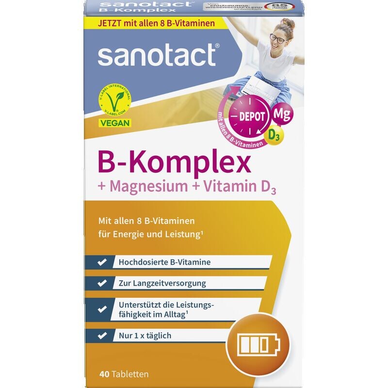 

Комплекс санотакт В + магний + таблетки витамина D3 sanotact, 25 g