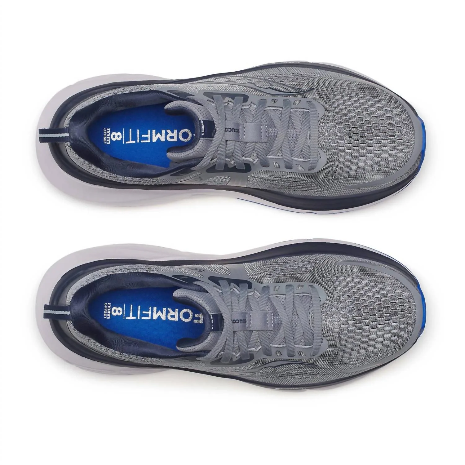 Мужские беговые кроссовки Guide 18 серо-синего цвета Saucony — фото 2