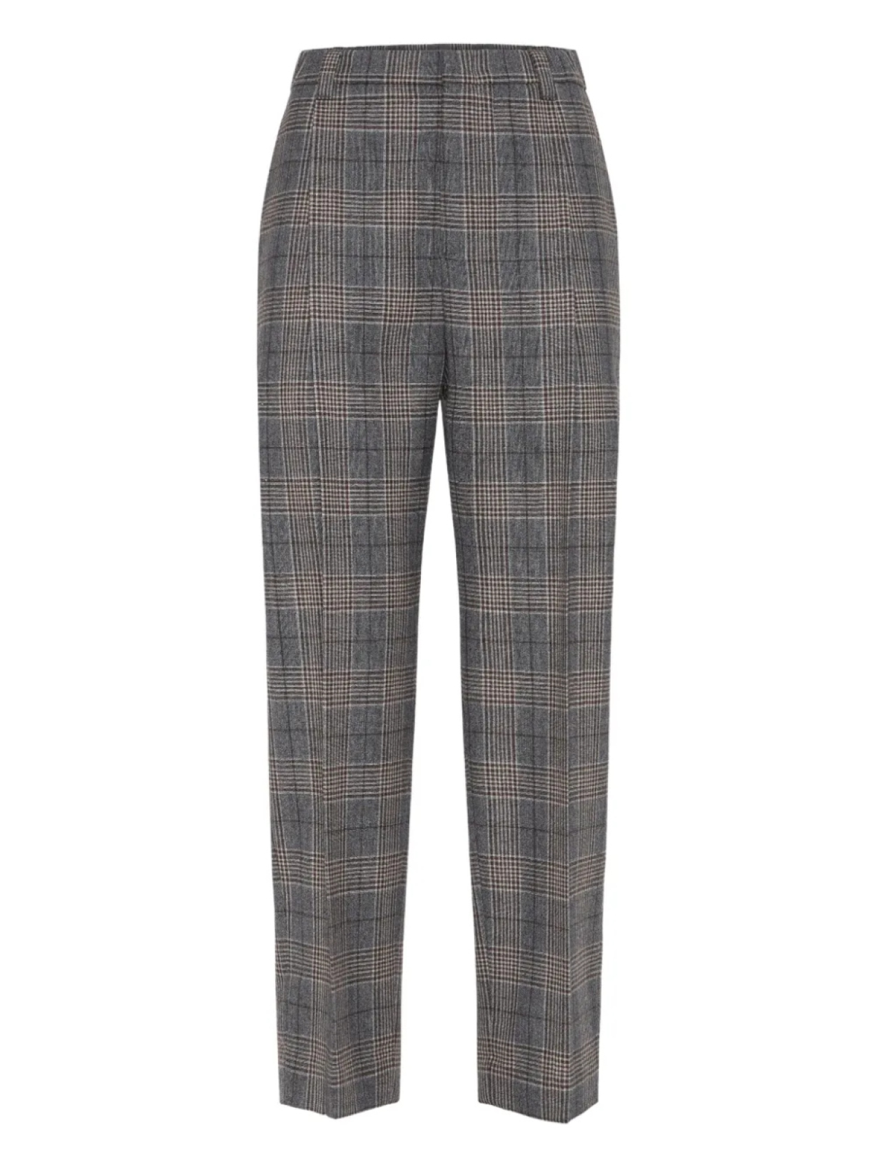 

Brunello Cucinelli брюки в клетку, серый