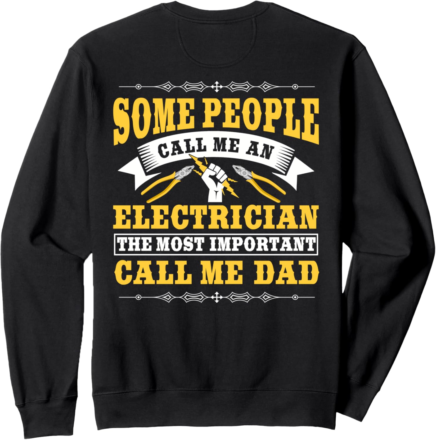 

Толстовка с надписью Electrian Dad (папа-электрик) на спине, черная Gifts For Electricians, Черный, Толстовка с надписью Electrian Dad (папа-электрик) на спине, черная Gifts For Electricians