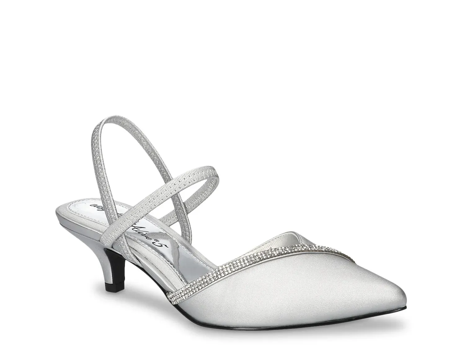 Туфли-лодочки Easy Street Unna Pump, серебристый сатин