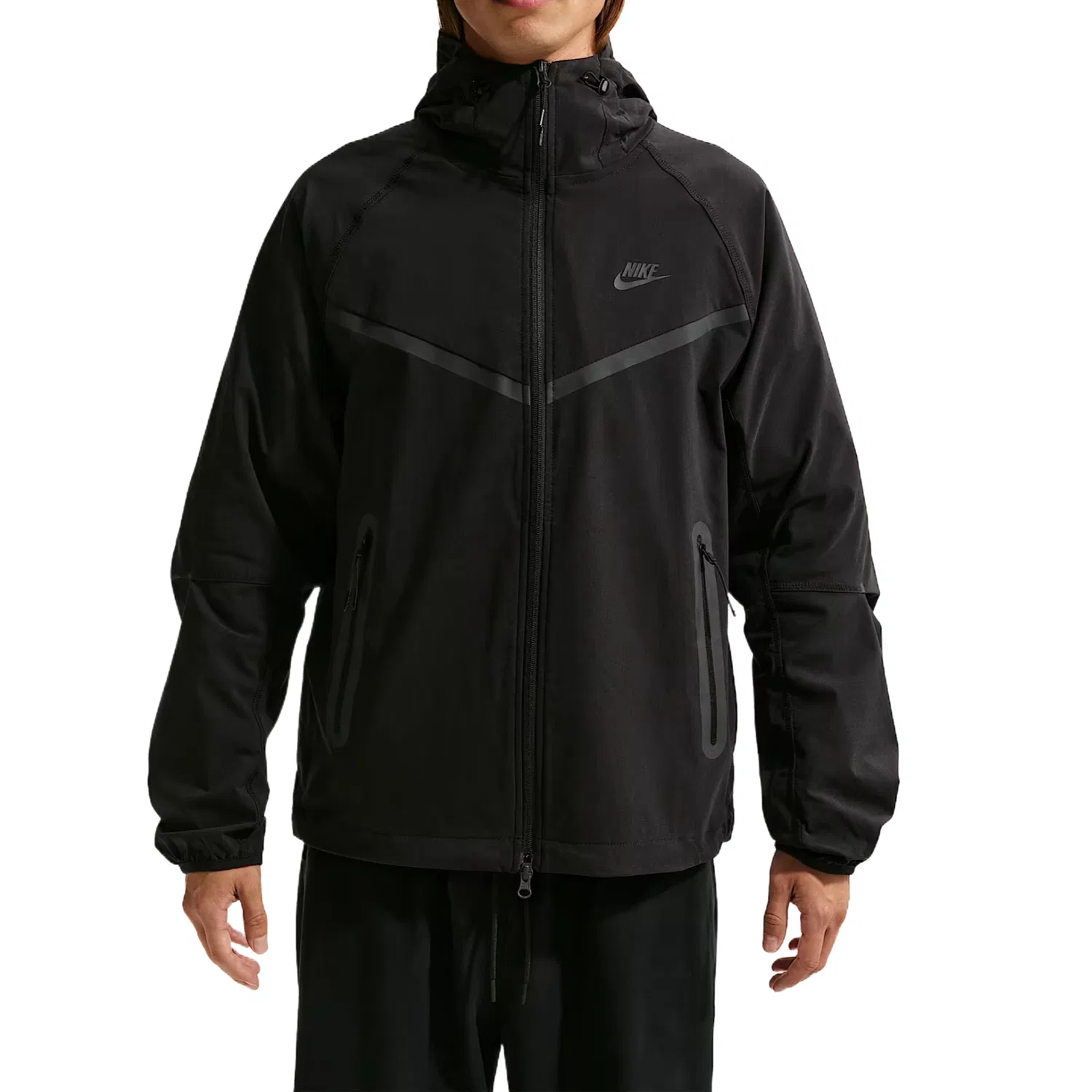 Куртка мужская Black/Black/Black с капюшоном Nike