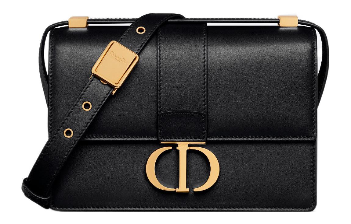 

DIOR Сумка-коробка Montaigne из коровьей кожи, сумка через плечо, маленькая женская, черная, 30 шт
