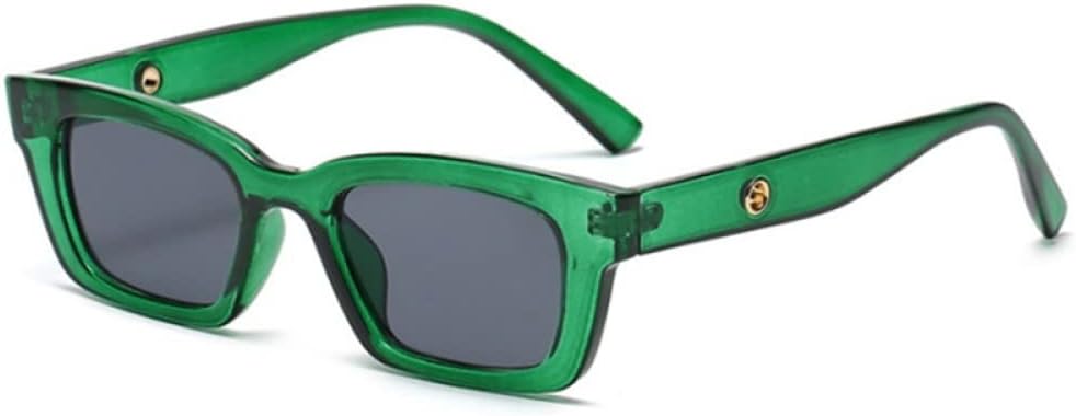 

Женские прямоугольные солнцезащитные очки в винтажном ретро-стиле, маленькая оправа, зеленые солнцезащитные очки для мужчин и женщин, дорожные очки с защитой от УФ-излучения UV400 LANGSER, 9