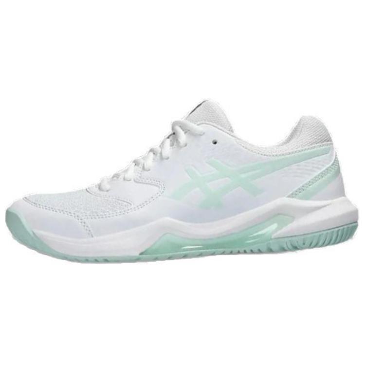 

ASICS Женские кроссовки Gel Dedicate 8 бело-голубые, цвет White Cyan