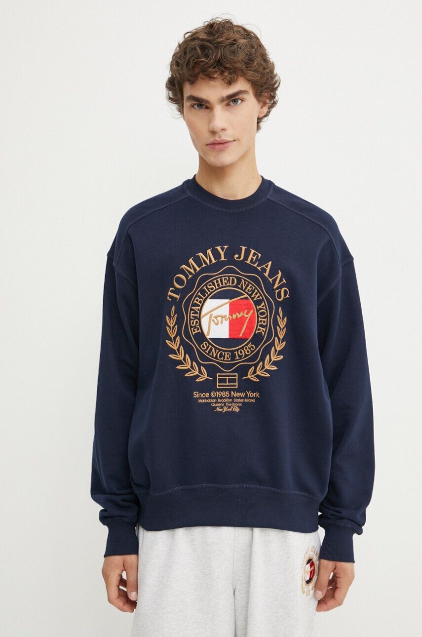

Хлопковая толстовка Tommy Jeans, темно-синий