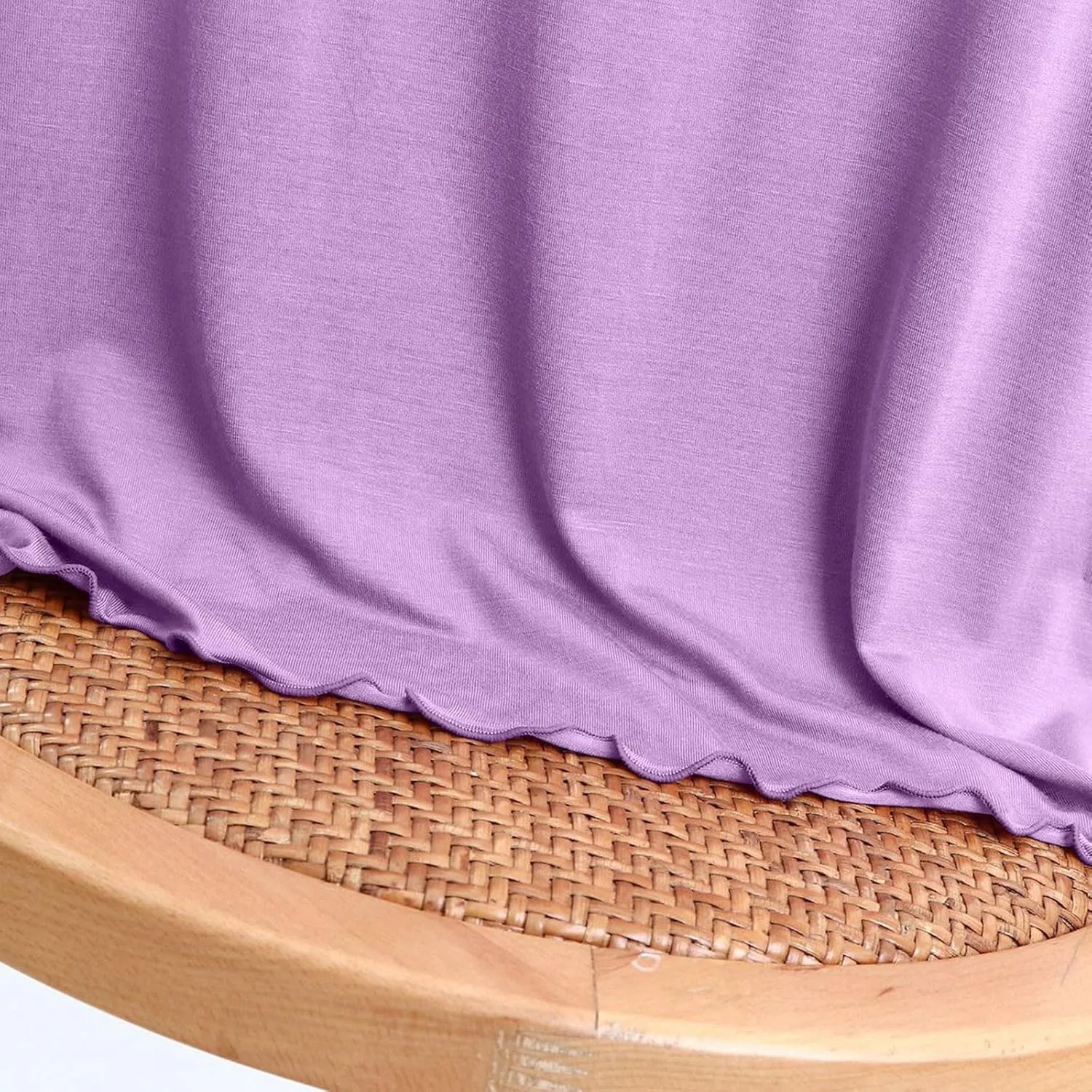 Летний топ Women Modal с коротким рукавом и круглым вырезом, мягкий и легкий, Plus Size — фото 3