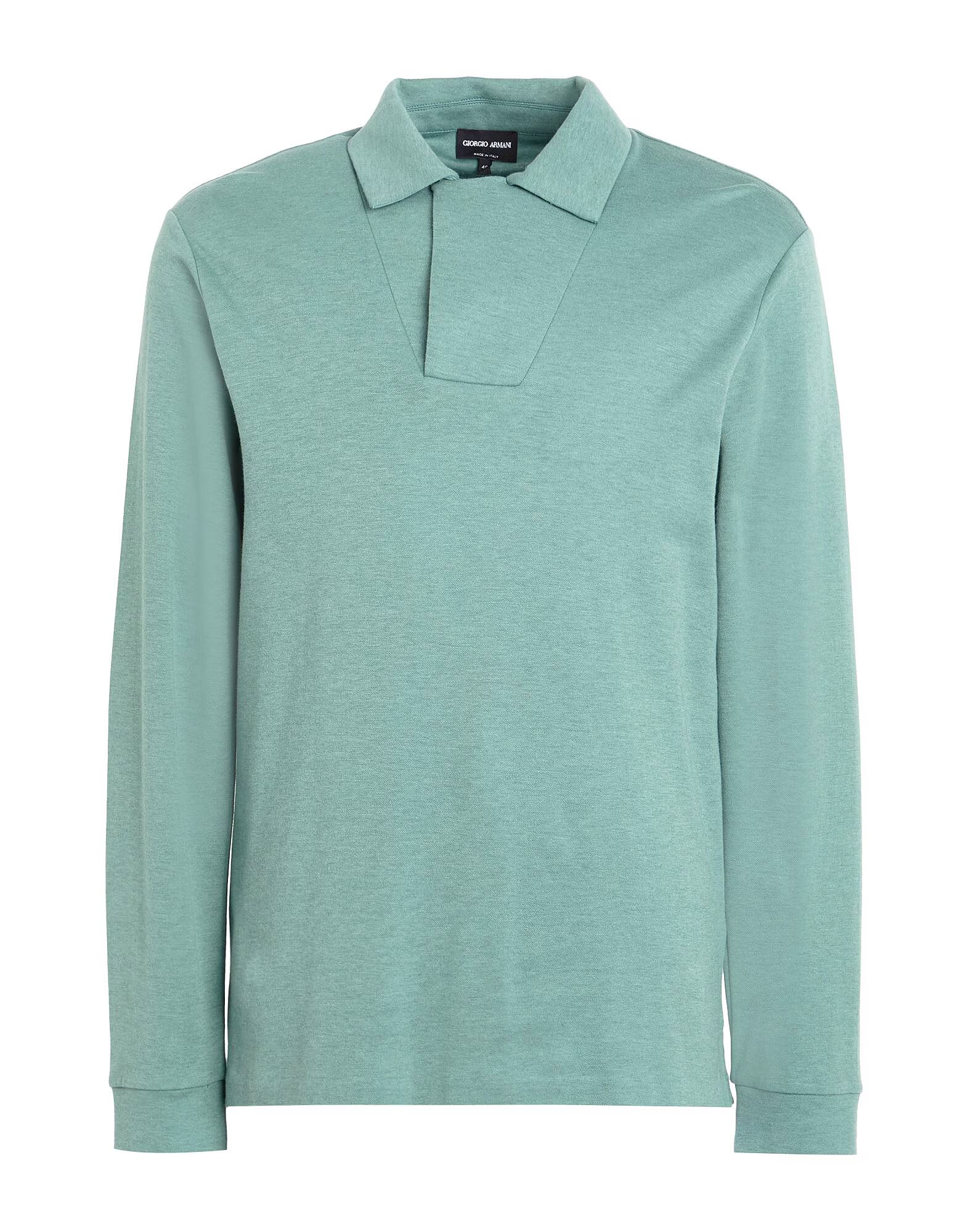 

Рубашка поло Giorgio Armani, серо-зеленый