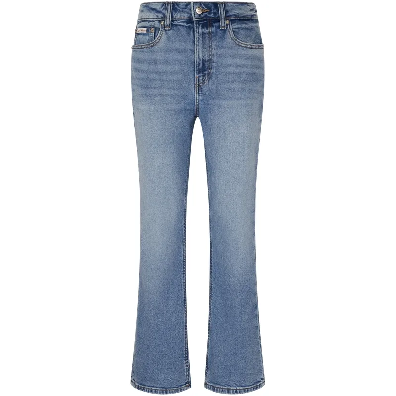 Calvin Klein Джинсы женские HUT Denim светло-голубые умеренно расклешенные — фото 3