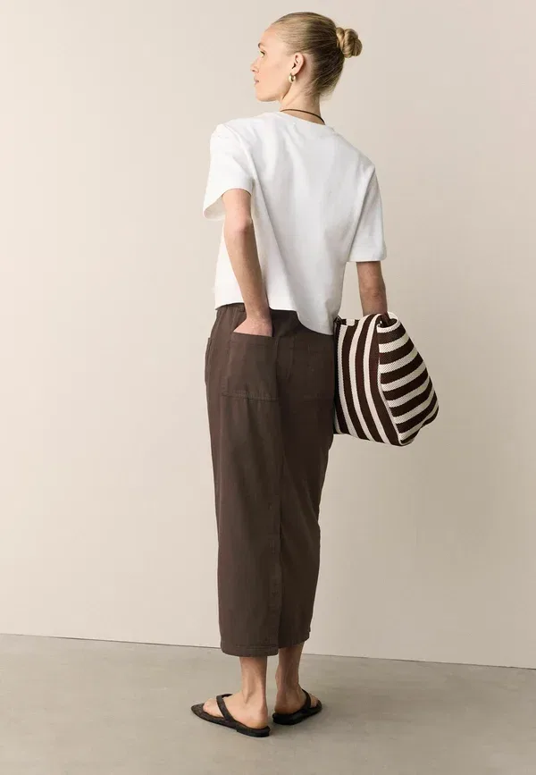 Юбка-карандаш Next, chocolate brown, шоколадно-коричневый — фото 3