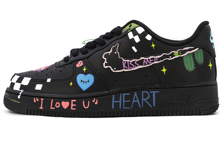 

Кроссовки Nike Air Force 1 Skateboard Shoes Women's Low-Top Color Black