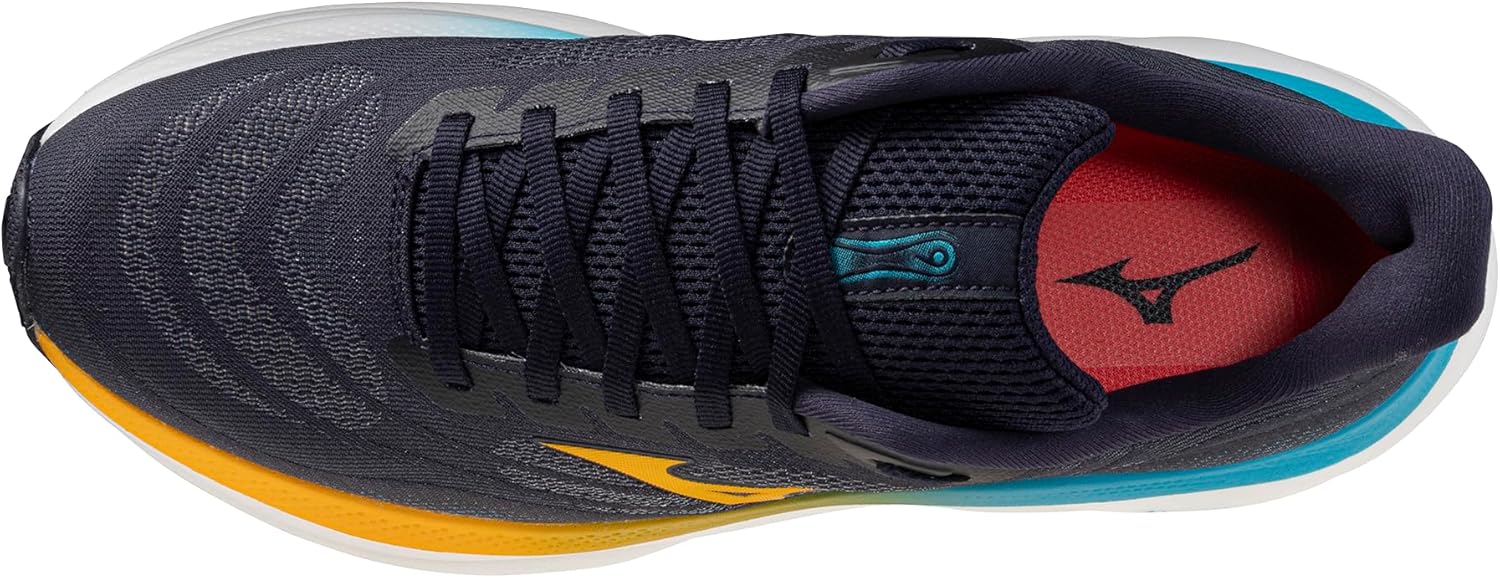 Мужские кроссовки Mizuno Wave Sky 9, Baritone Blue-citrus — фото 4