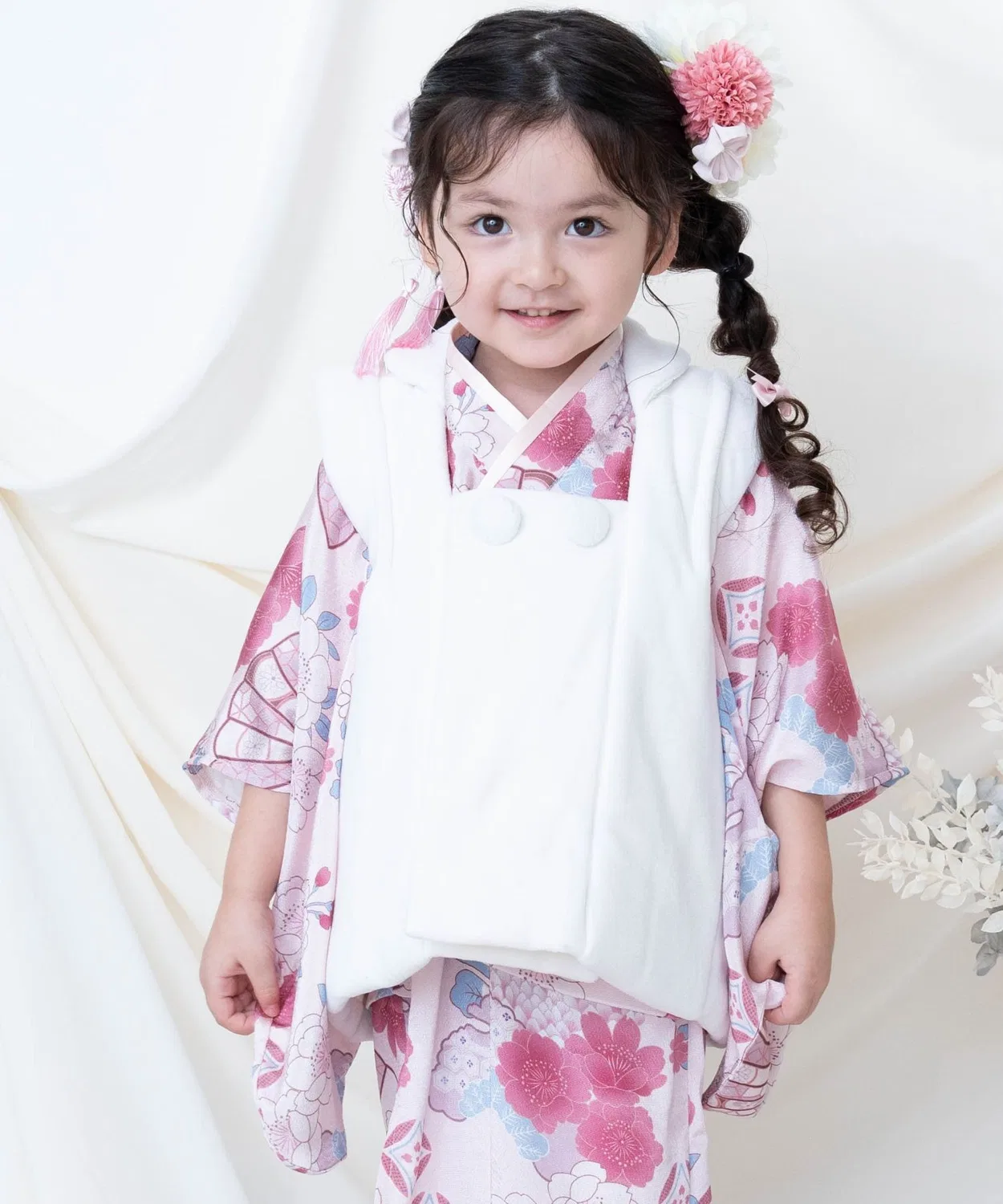 Кимоно с хаори для 3 лет, девочка, Sweet Mommy, 2 типа хаори, розовый