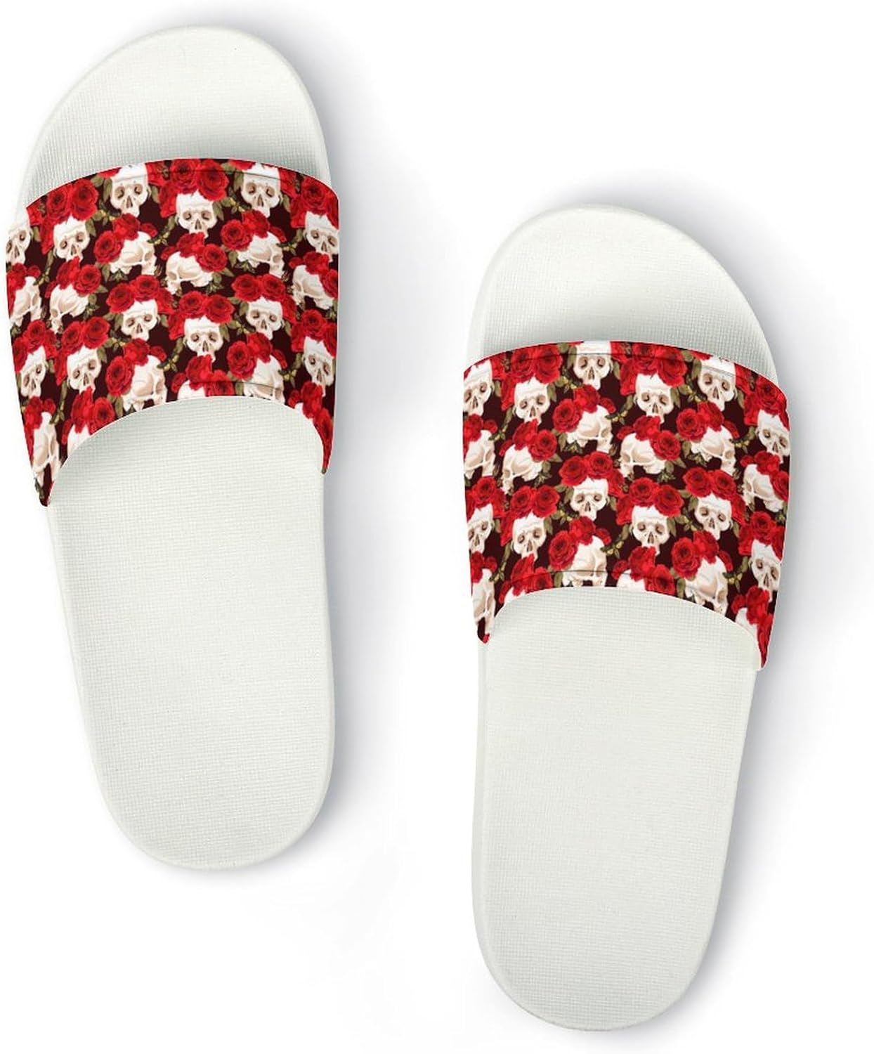 

Унисекс сланцы с принтом «Рыбы в океане»- можно носить дома и на улице Generic, белый