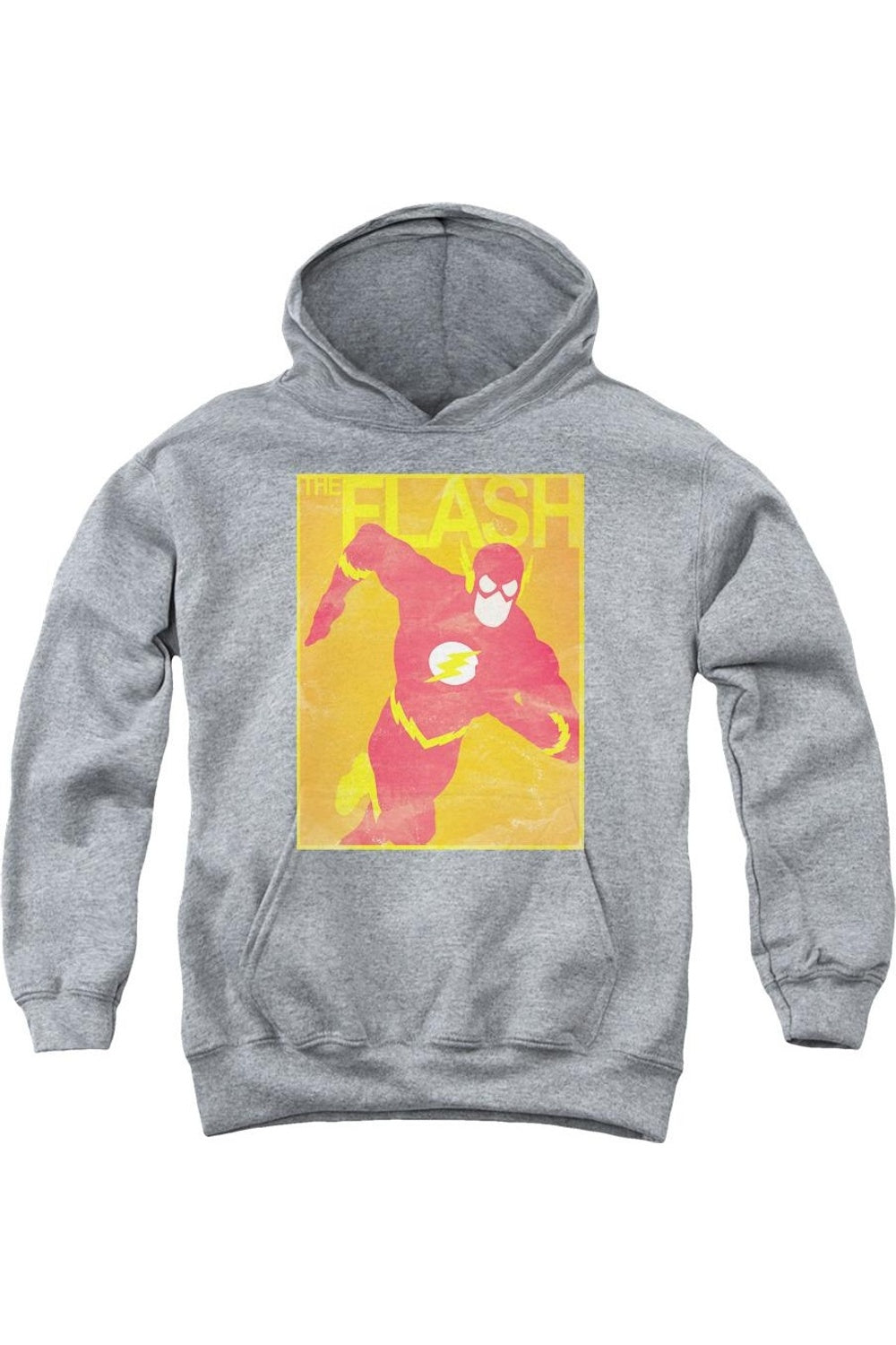 

Молодежная толстовка с капюшоном "Лига справедливости Америки" с принтом Флэша Gildan, Athletic Heather