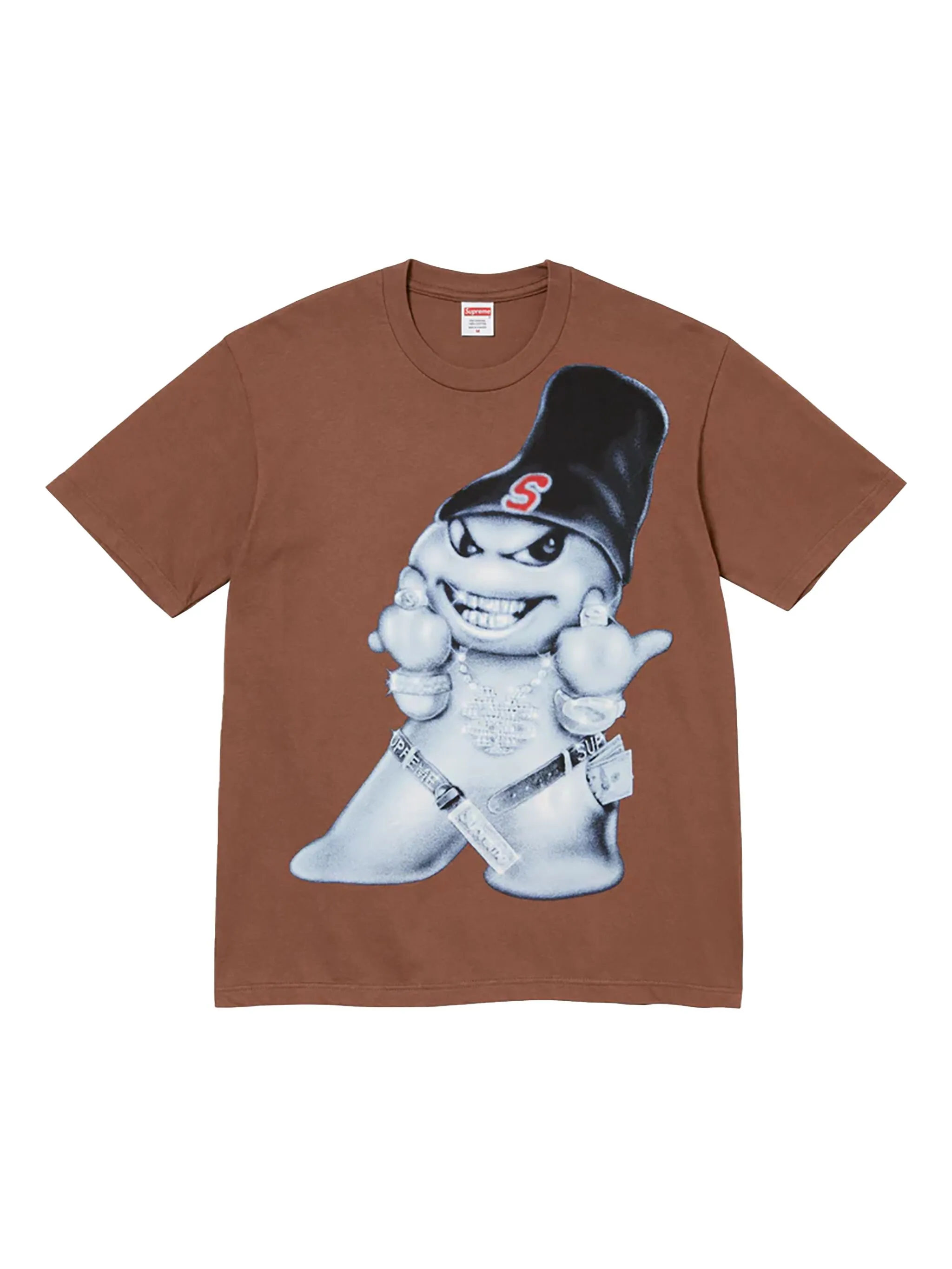 

Футболка Snowman с принтом Supreme, коричневый