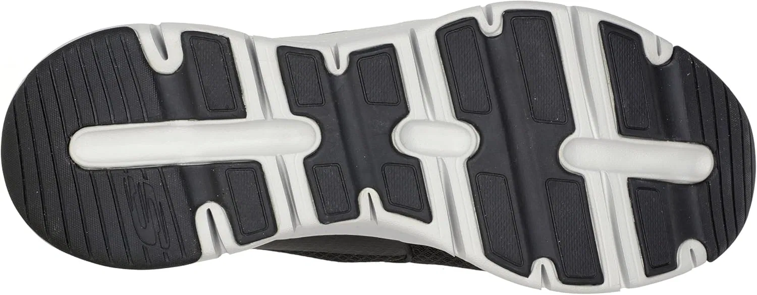 Мужские кроссовки Skechers Arch Fit Banlin, Black Mesh White Synthetic Trim — фото 4
