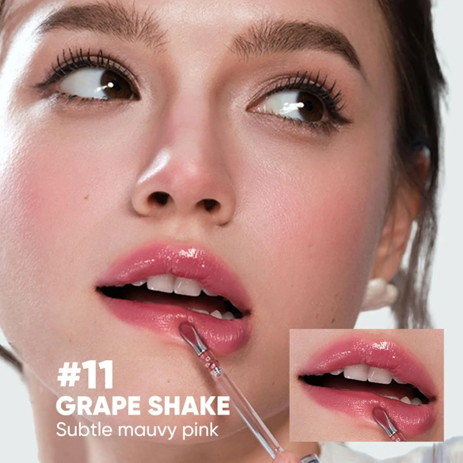 Блеск для губ JUDYDOLL Ice Watery Lip Gloss, оттенок 11 Grape Shakes, 2.5 мл — фото 3