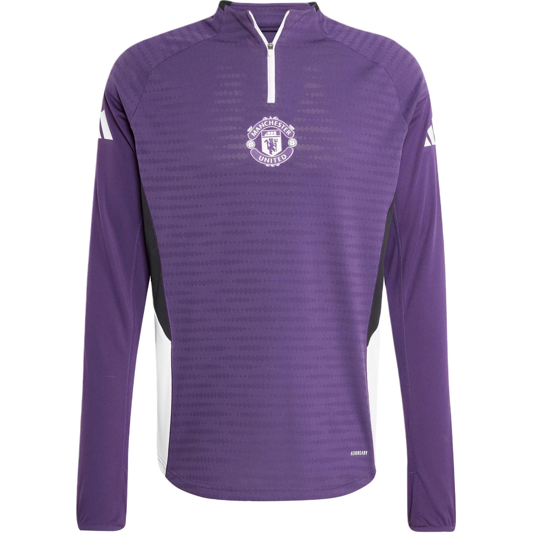 

Футболка Manchester United Tiro 25 Pro Adidas, фиолетовый/белый/черный