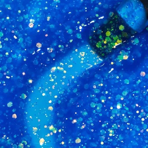 Неоновый гель для наращивания ногтей «Glitter Neon Builder Gel Fantasy Ocean» 15 мл Cupio — фото 2