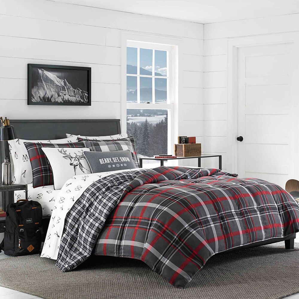

Комплект одеял в клетку Eddie Bauer Willow, цвет Dark Gray