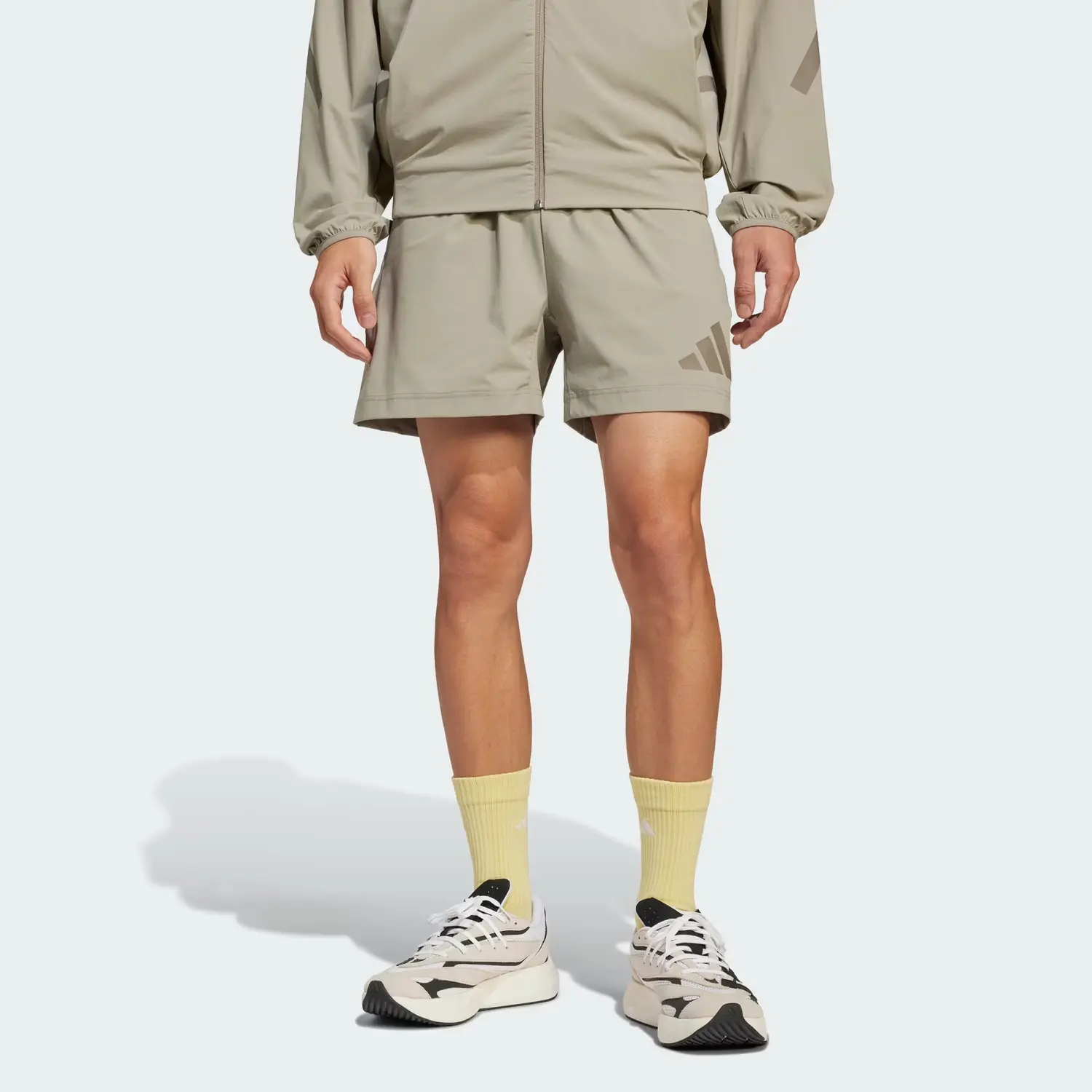 Шорты Free Shipping With AdiClub Z.N.E. Woven Shorts Adidas, Light Umber — фото 4