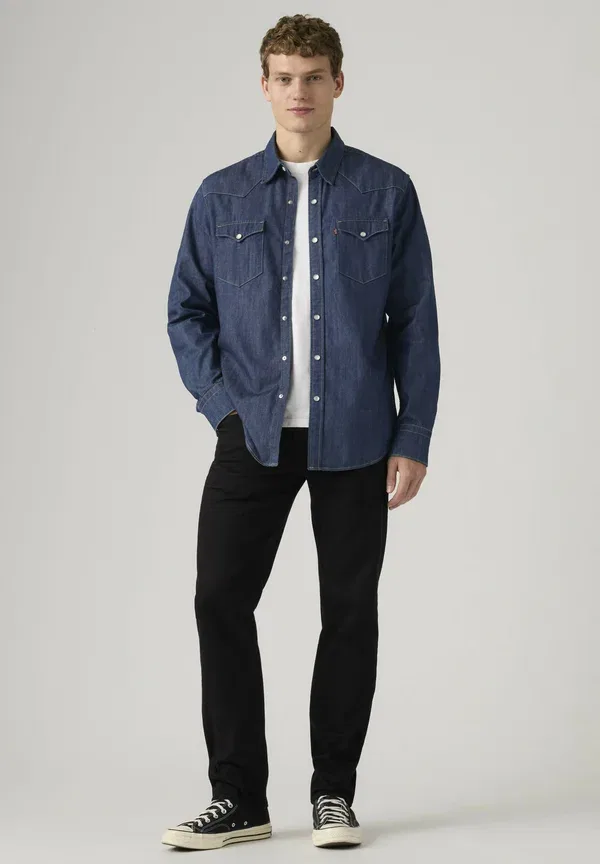 Джинсы зауженные Levi'S 502 Tapered Fit, пульс блэк — фото 2