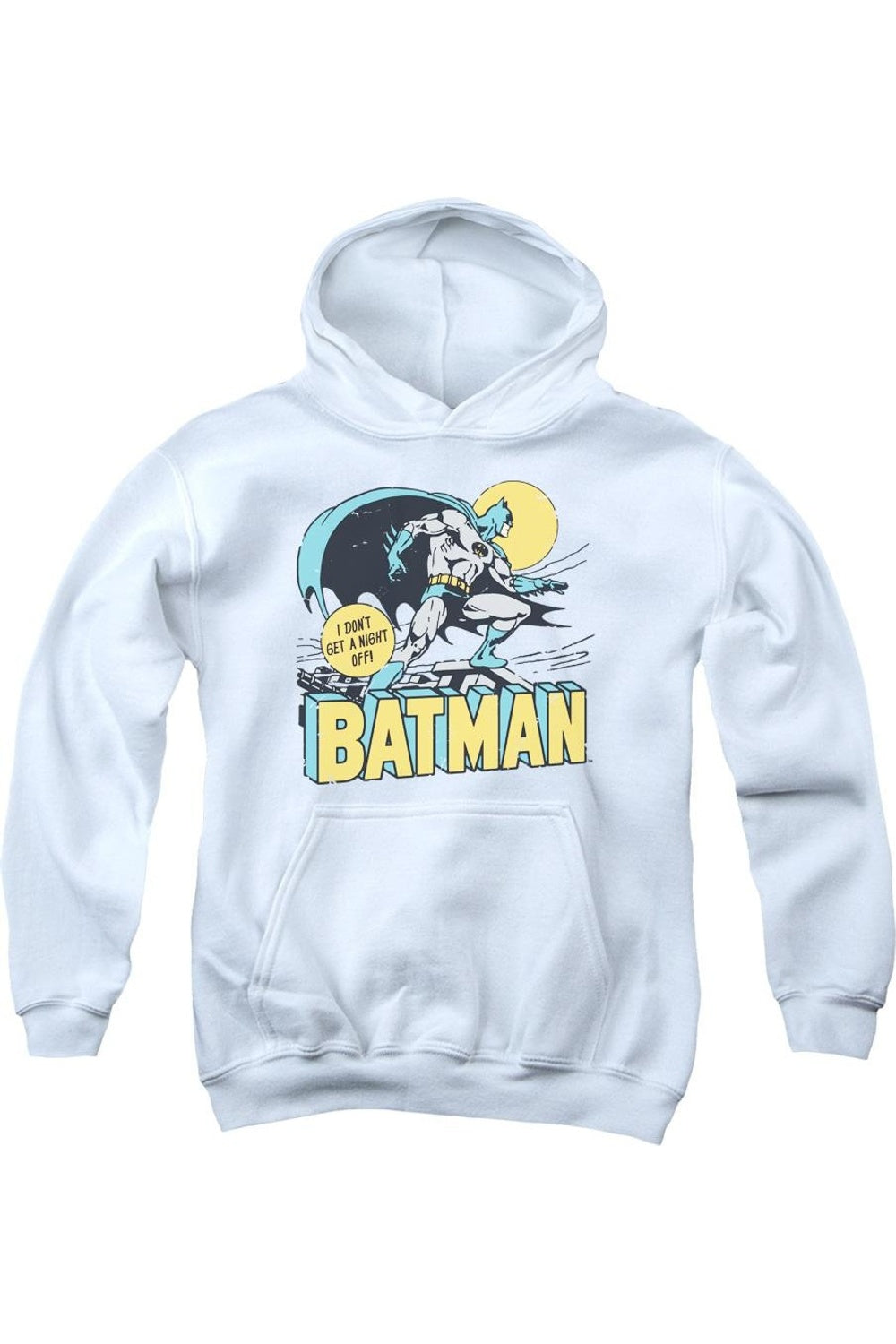 

Толстовка с капюшоном DC Comics Night Off Youth Gildan, белый