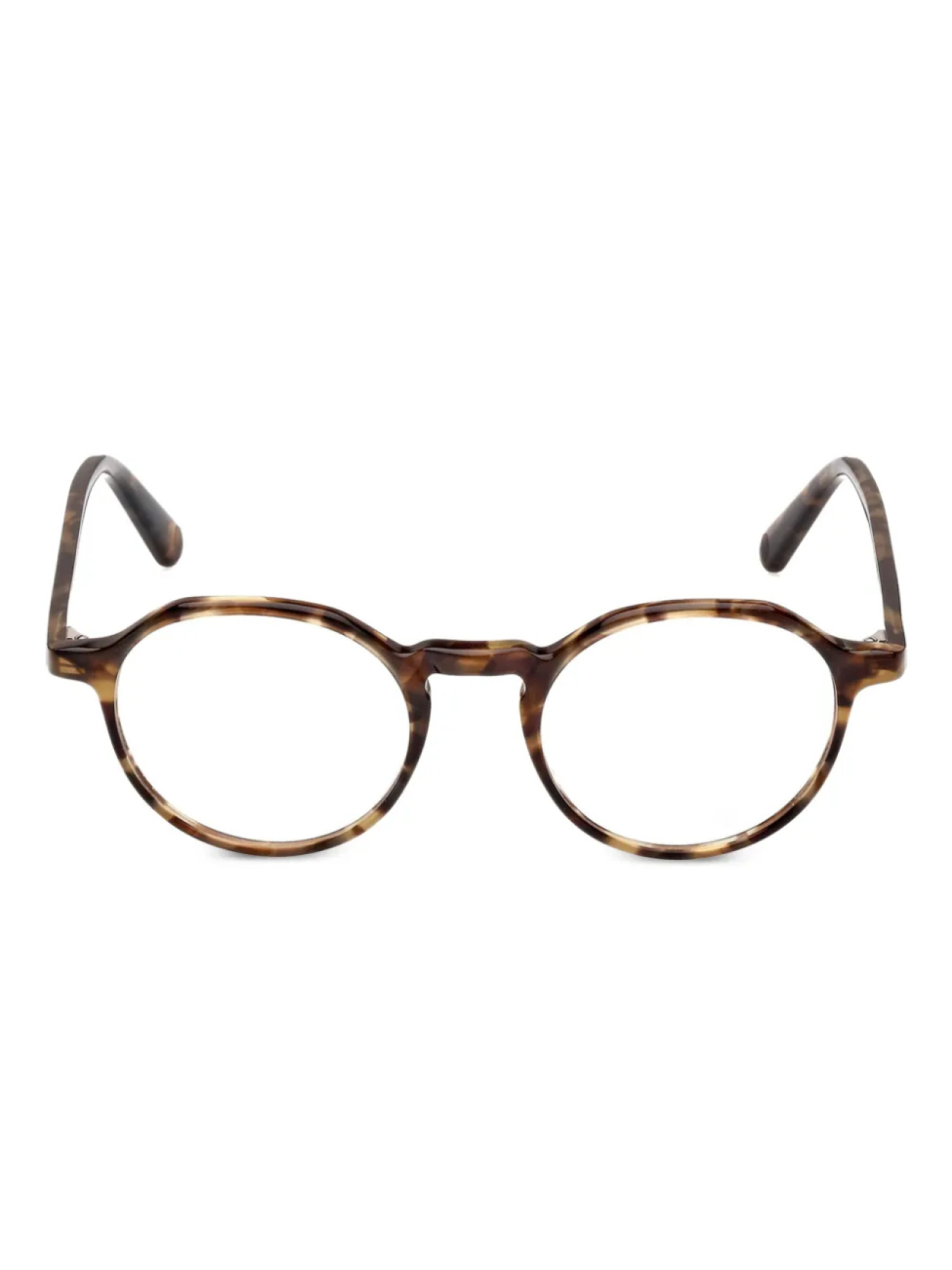 

Очки в круглой оправе Moncler Eyewear, коричневый