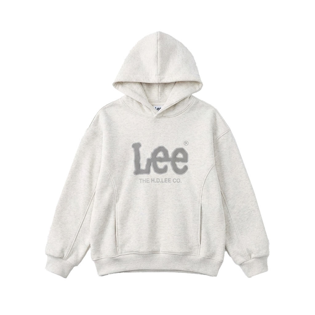 

Детская толстовка с капюшоном, утепленные и на подкладке Lee, heather серый