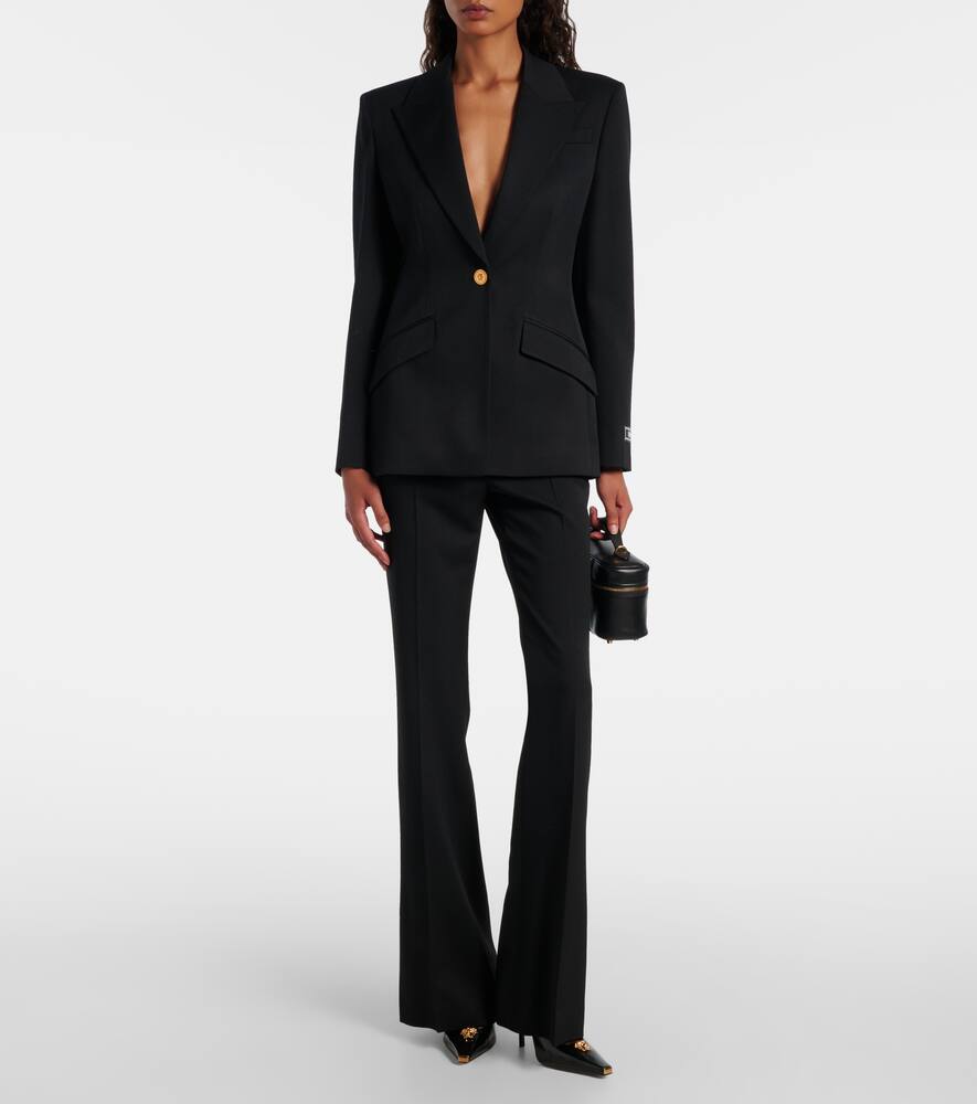 Кожаные туфли лодочки La Medusa 105 Versace, Black-Versace Gold — фото 3