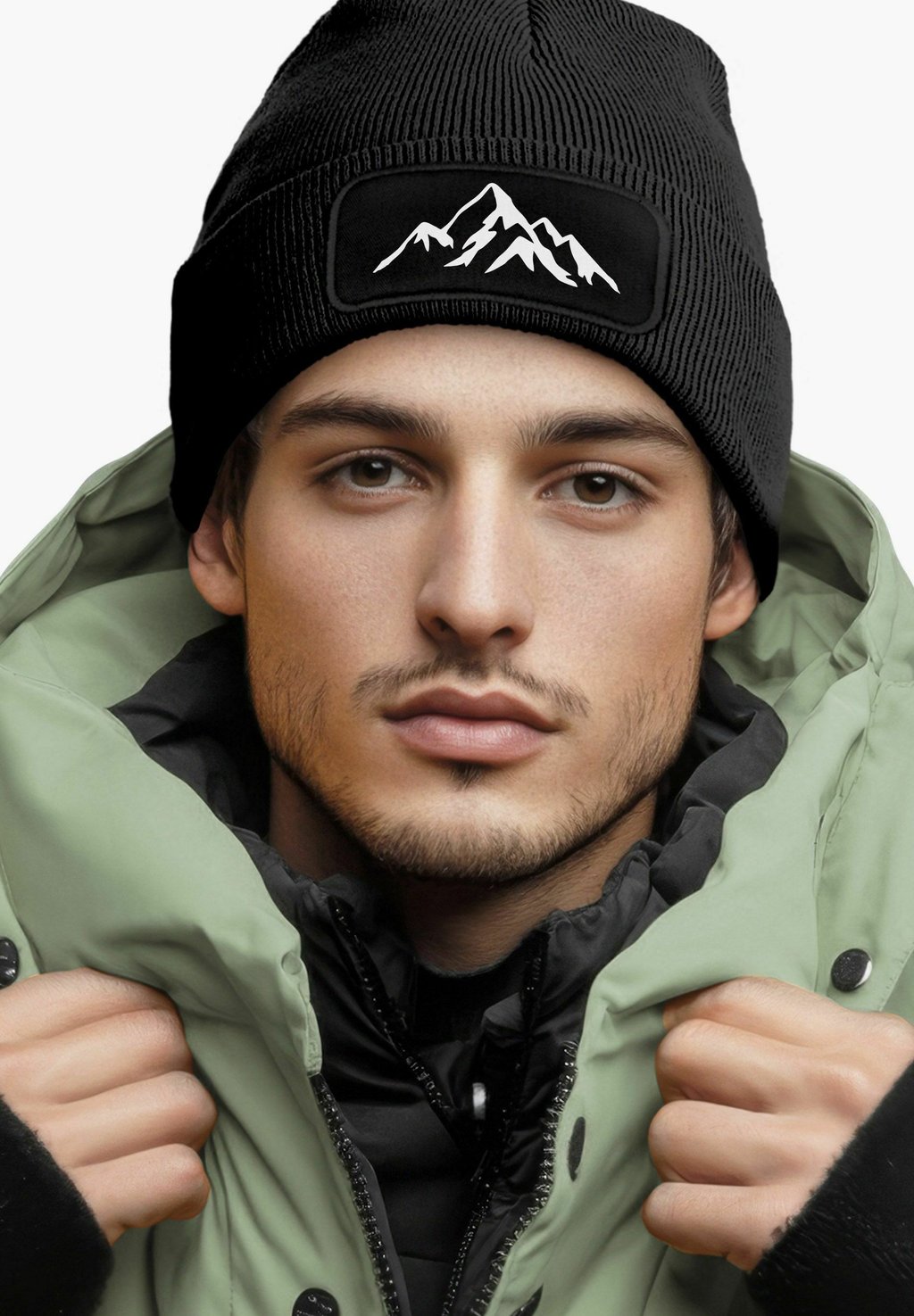 

Шапка MIT PATCH BERGE NATUR Neverless, черный