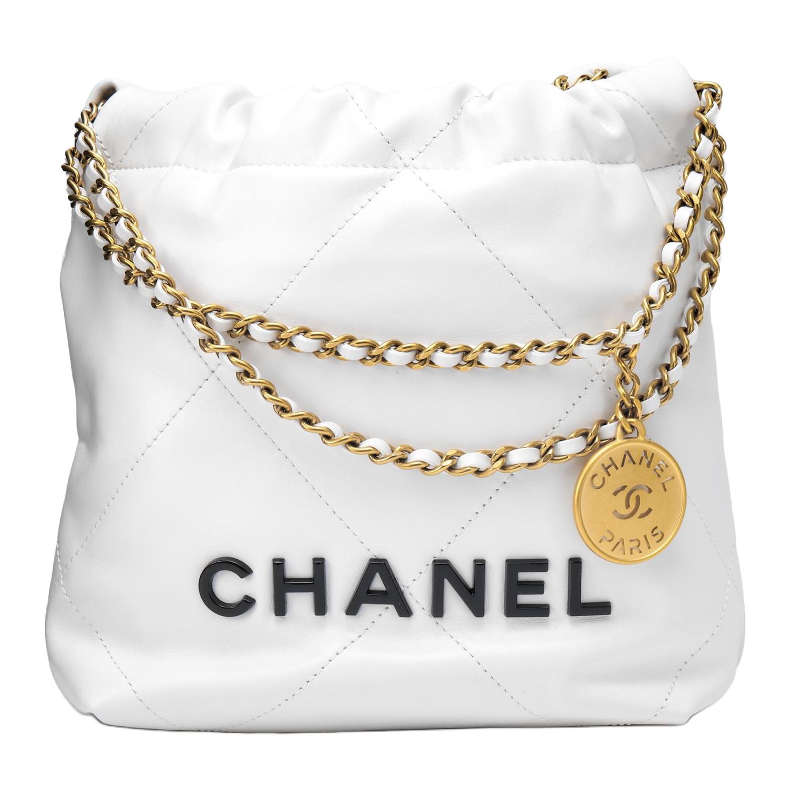 

CHANEL Сумка через плечо мини женская белая