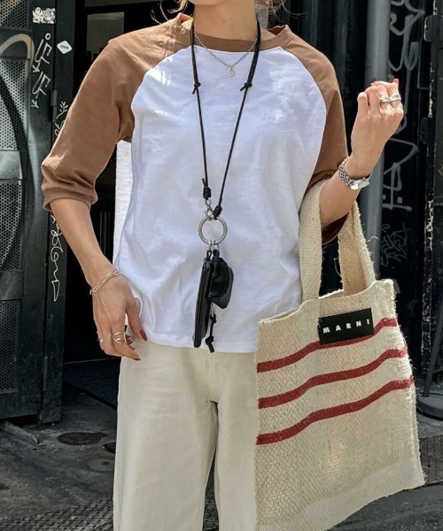 

Футболка укороченная с рукавом реглан, короткий рукав ISOOK, коричневый