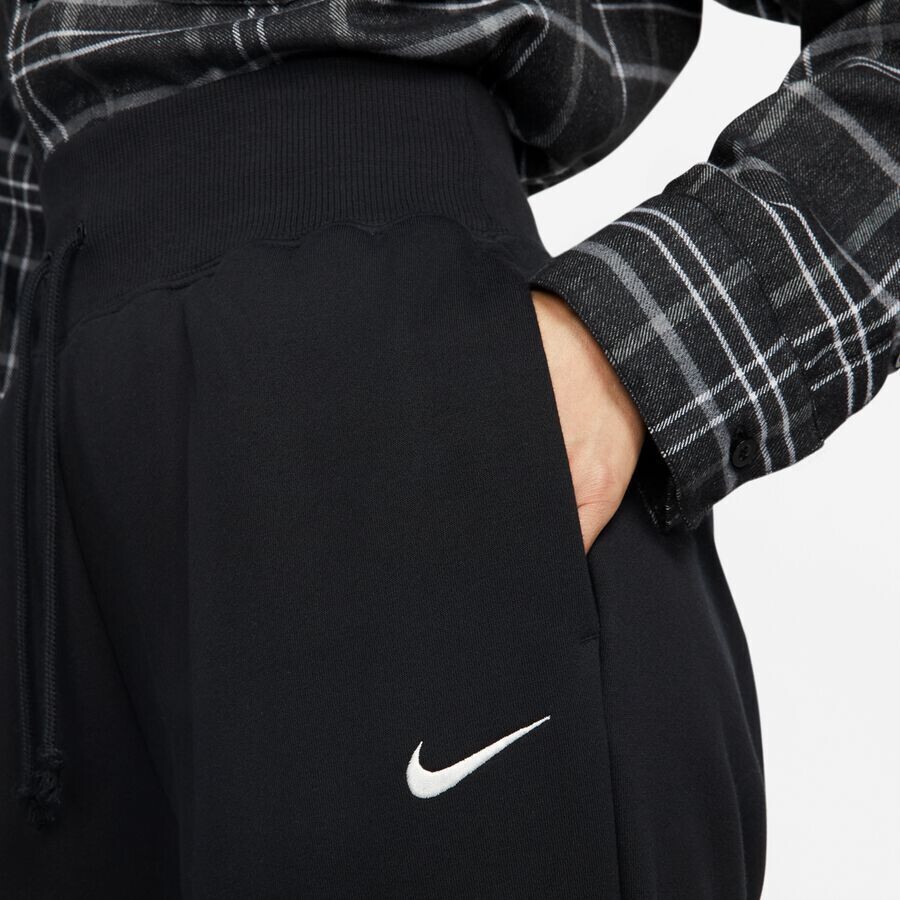 Спортивная одежда Большие спортивные штаны из флиса Phoenix с высокой талией NIKE, цвет black/sail — фото 4