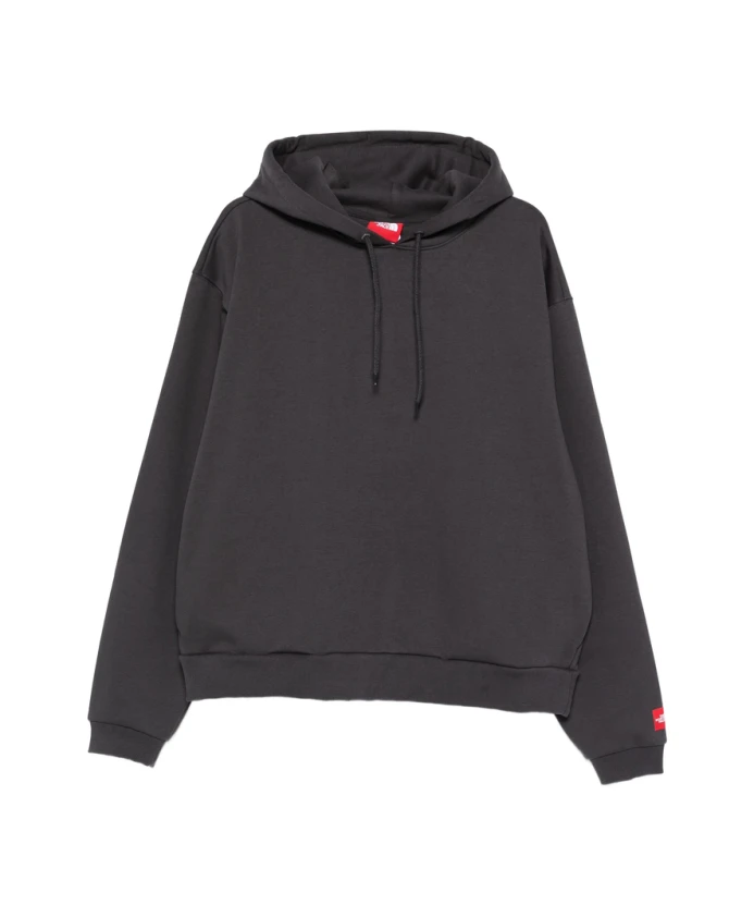 

Черная толстовка с капюшоном и завязками The North Face, серый