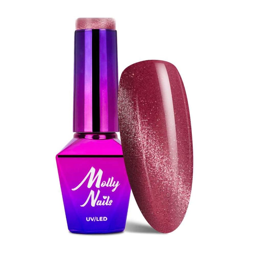 

Гибридный лак «кошачий глаз» Molly Nails Crystal Water 8 г № 166