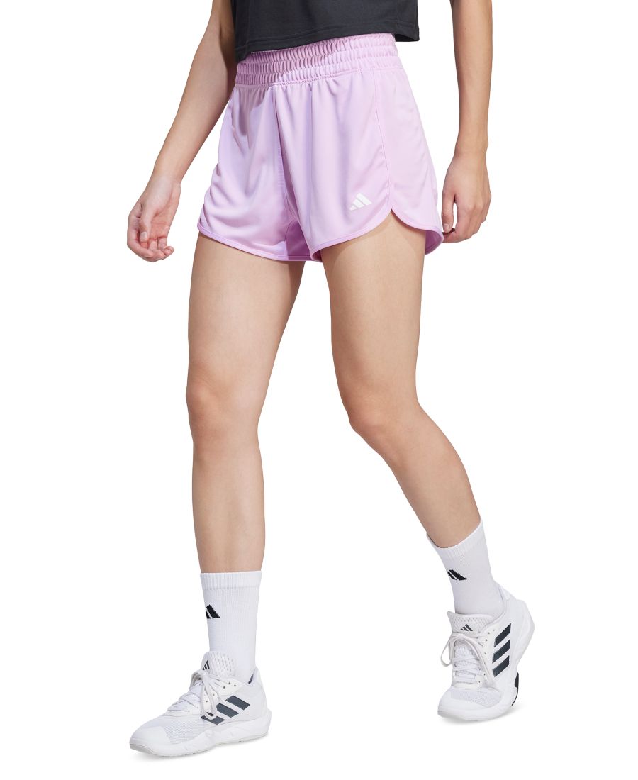 

Женские трикотажные тренировочные шорты Pacer с высокой посадкой Adidas, Blilil/whi