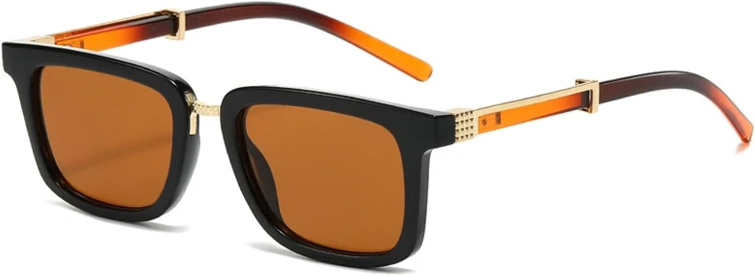 

Роскошные ретро-солнцезащитные очки небольшого размера для женщин и мужчин. Модные солнцезащитные очки, простые и актуальные, с защитой от УФ-излучения UV400 TKKTLLT, Black Brown