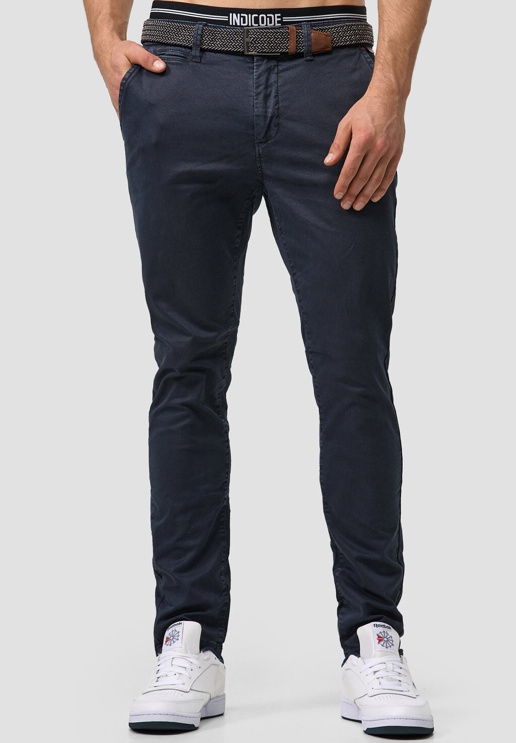 

Чиносы WALLER INDICODE JEANS, цвет navy