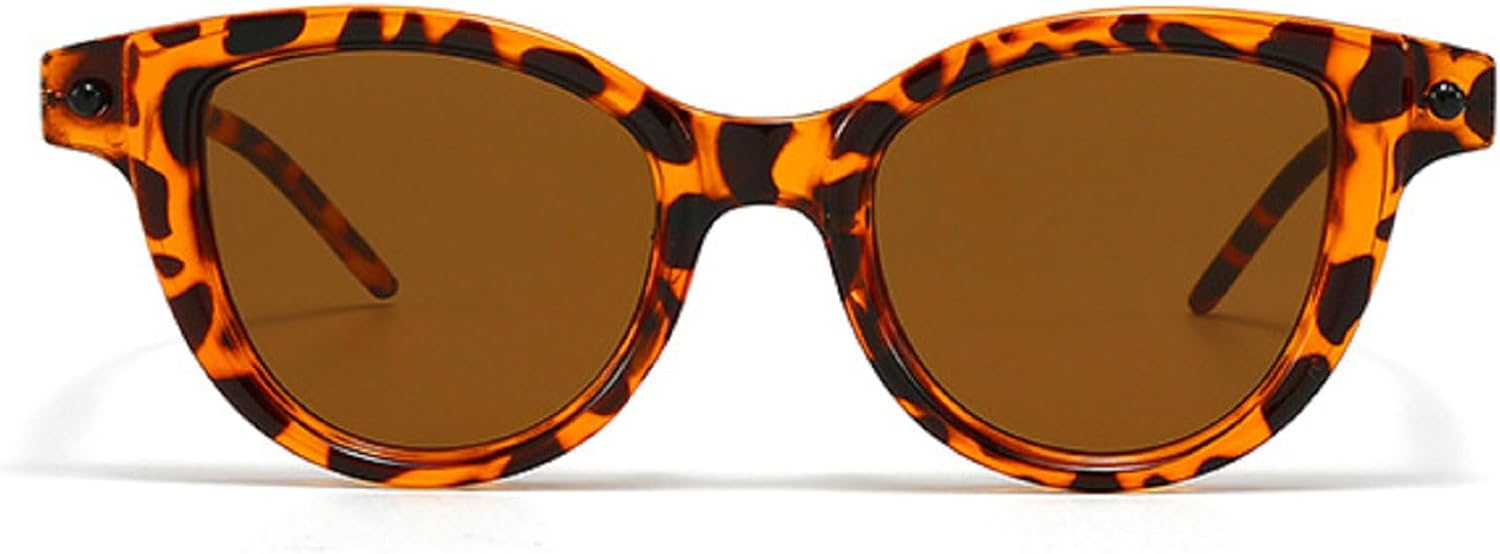 

Винтажные солнцезащитные очки «кошачий глаз» для женщин, модные солнцезащитные очки с градиентным переходом цвета, ретро-стиль для активного отдыха, модные очки с защитой от УФ-излучения UV400 mincl, Leopard