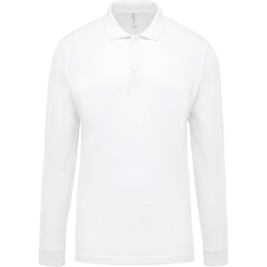 

Рубашка-поло с длинными рукавами Kariban blanc