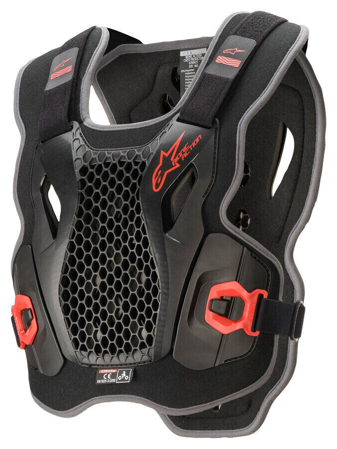 Защита груди Bionic Action alpinestars, черный/красный